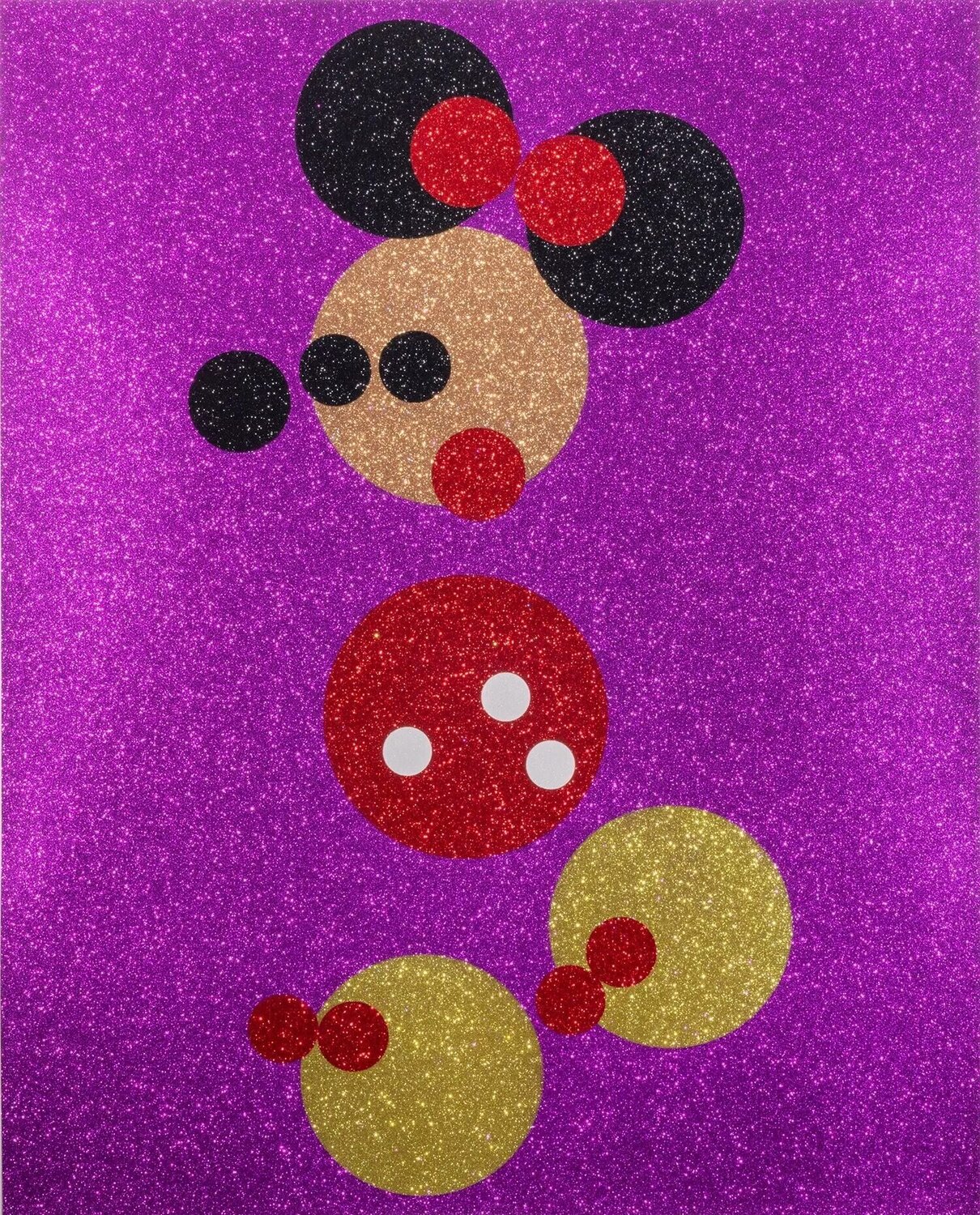 Minnie (Pink Glitter) Damien Hirst Druck zu verkaufen