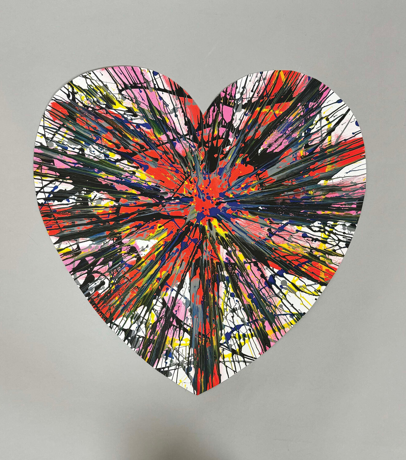 The Heart (Spin Painting) Damien Hirst Originalgemälde zu verkaufen
