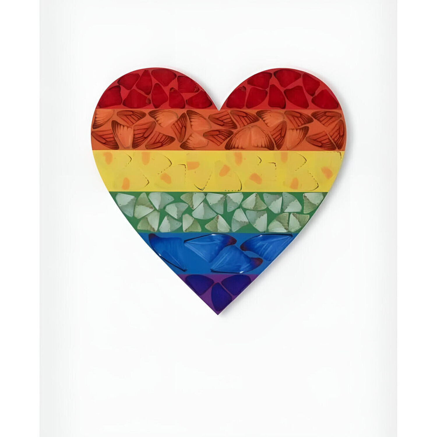 Rainbow Heart (small) Damien Hirst Stampa in vendita