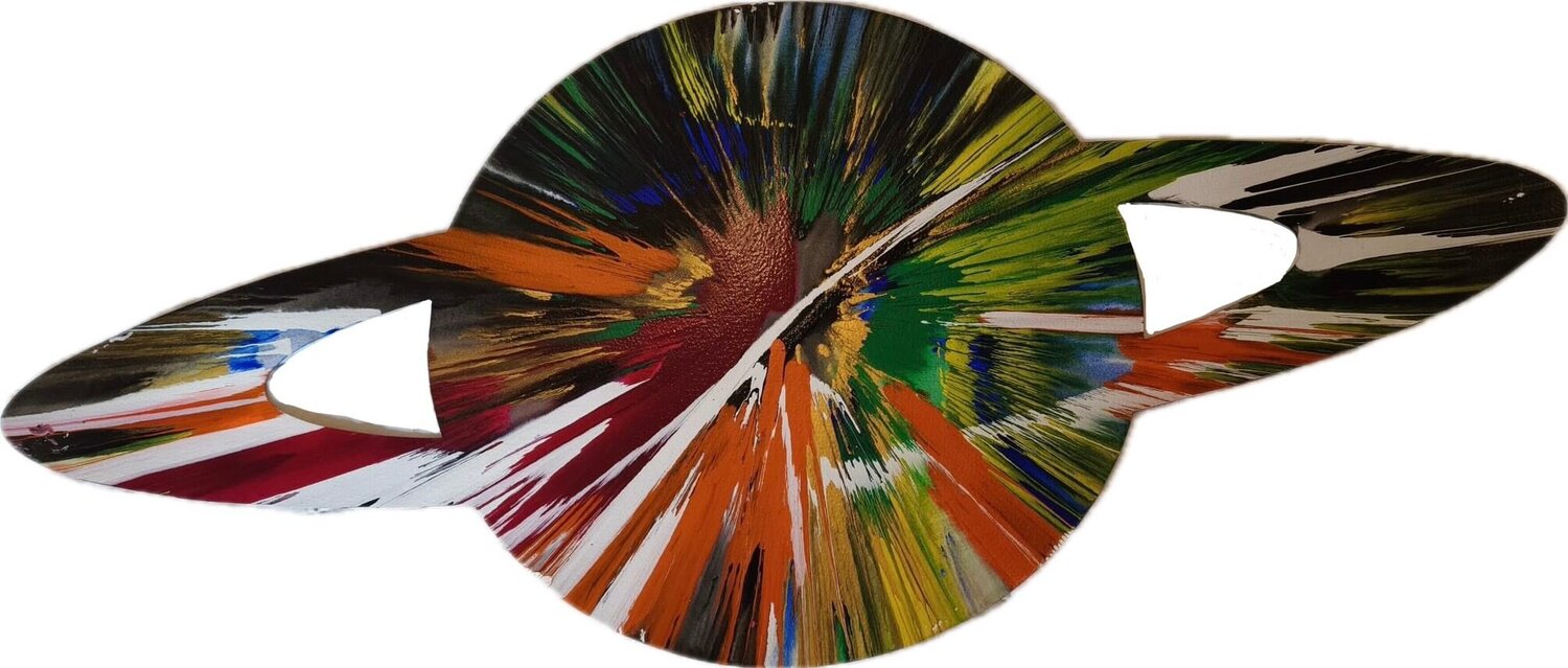 Saturn Spin Damien Hirst Dipinto originale in vendita