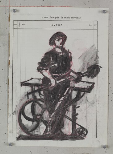 Drawing for Processione di Riparazionisti (10) van William Kentridge, Werk op papier te koop op Singulart
