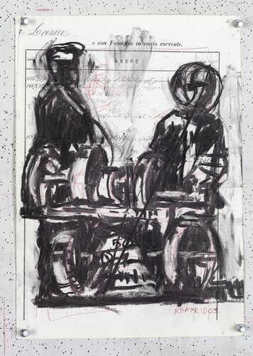 Drawing for Processione di Riparazionisti (15) van William Kentridge, Werk op papier te koop op Singulart