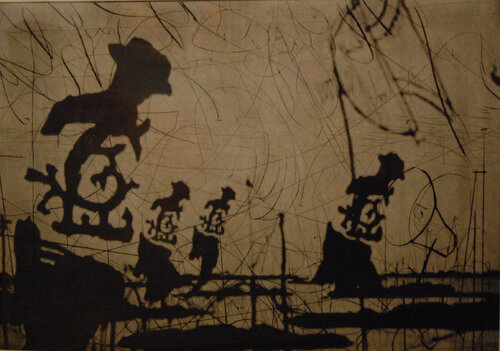 Untitled (Bowlers) from Zeno II van William Kentridge, Afdruk te koop op Singulart