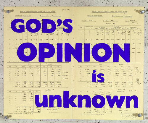 Blue Rubrics (God's Opinion is Unknown) van William Kentridge, Afdruk te koop op Singulart