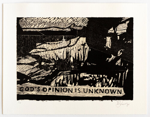 God’s opinion is unknown van William Kentridge, Afdruk te koop op Singulart