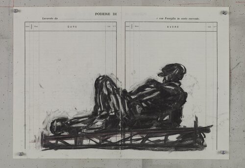 Drawing for Processione di Riparazionisti (2B) van William Kentridge, Werk op papier te koop op Singulart