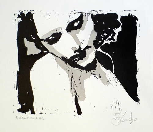 Lulu (Portrait of a Lady Looking Down) van William Kentridge, Afdruk te koop op Singulart