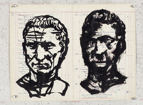 Triumphs and Laments Procession Silhouette 4 van William Kentridge, Werk op papier te koop op Singulart