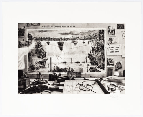 Studio Life: The Bullet Has Left the Barrel van William Kentridge, Afdruk te koop op Singulart