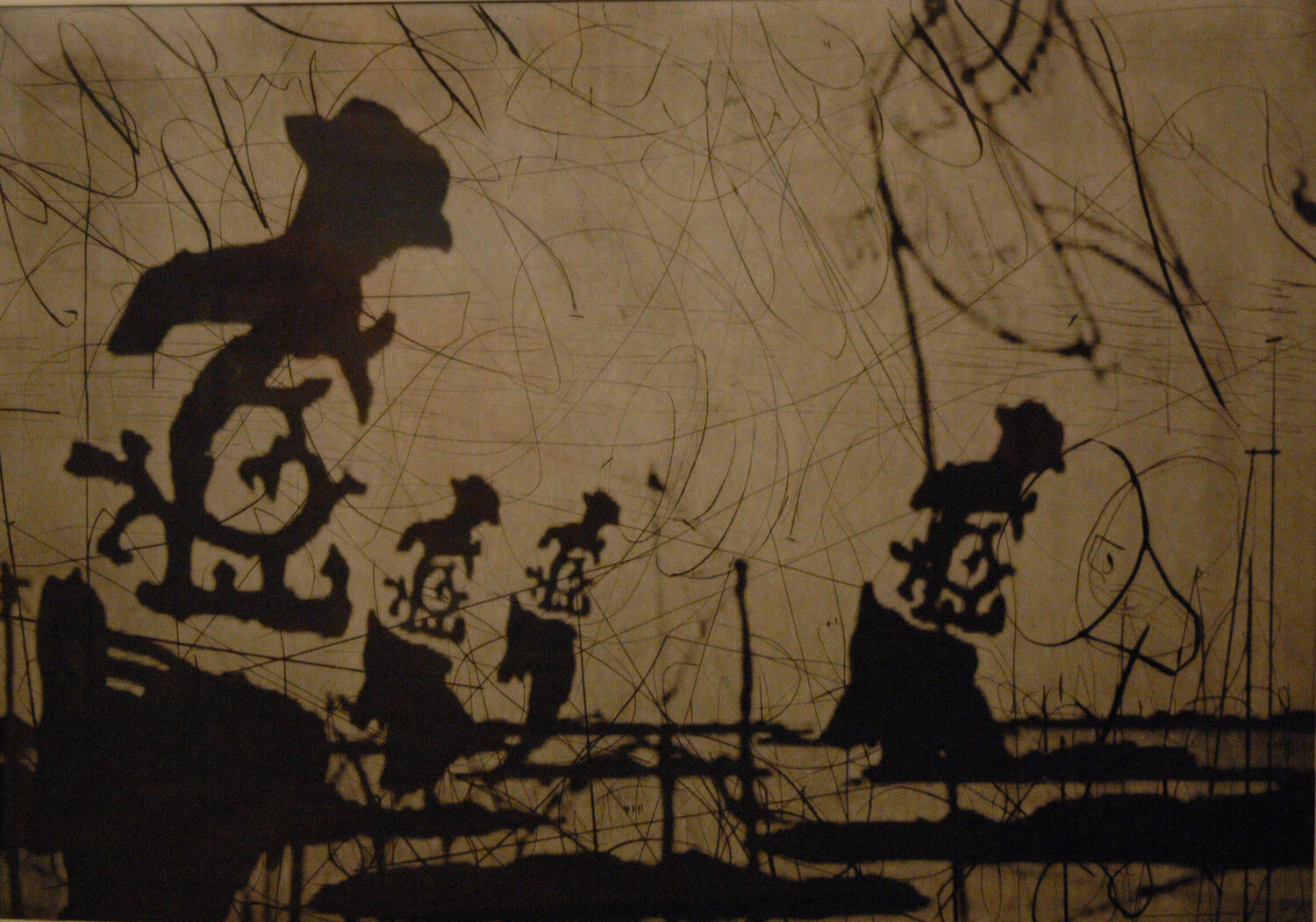 Untitled (Bowlers) from Zeno II William Kentridge