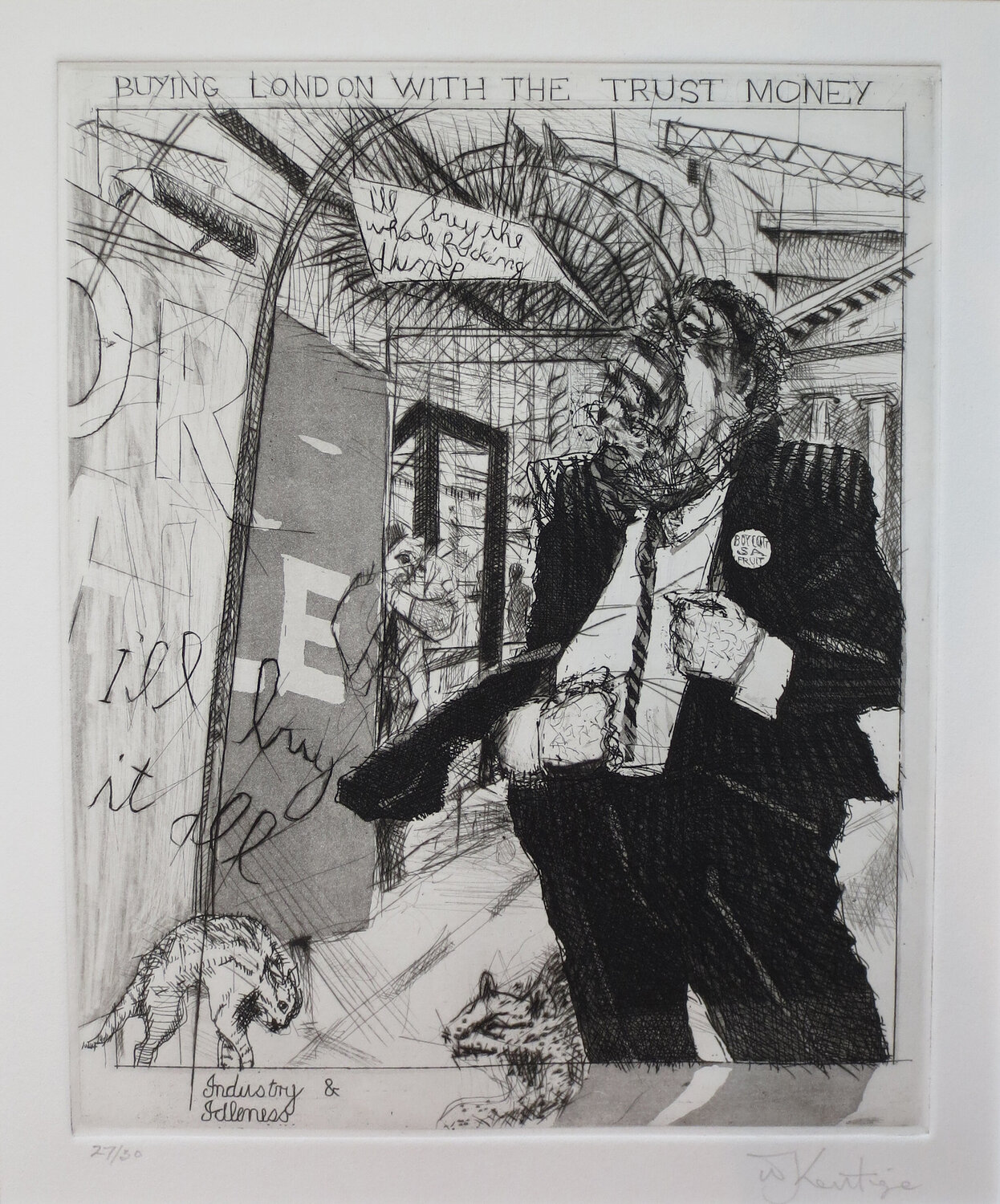 Industry and Idleness (set of 8 + 1) William Kentridge Druck zu verkaufen