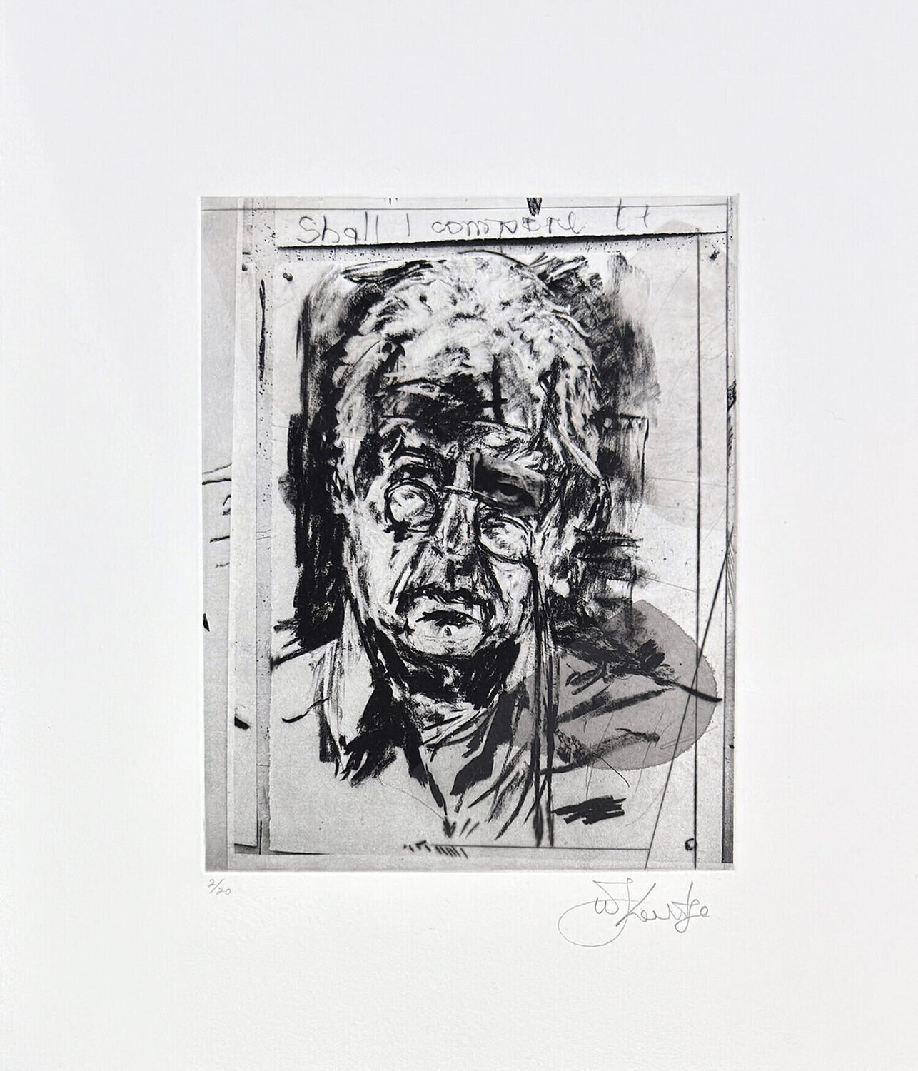 Studio Self-Portrait IV (Shall I Compare) William Kentridge