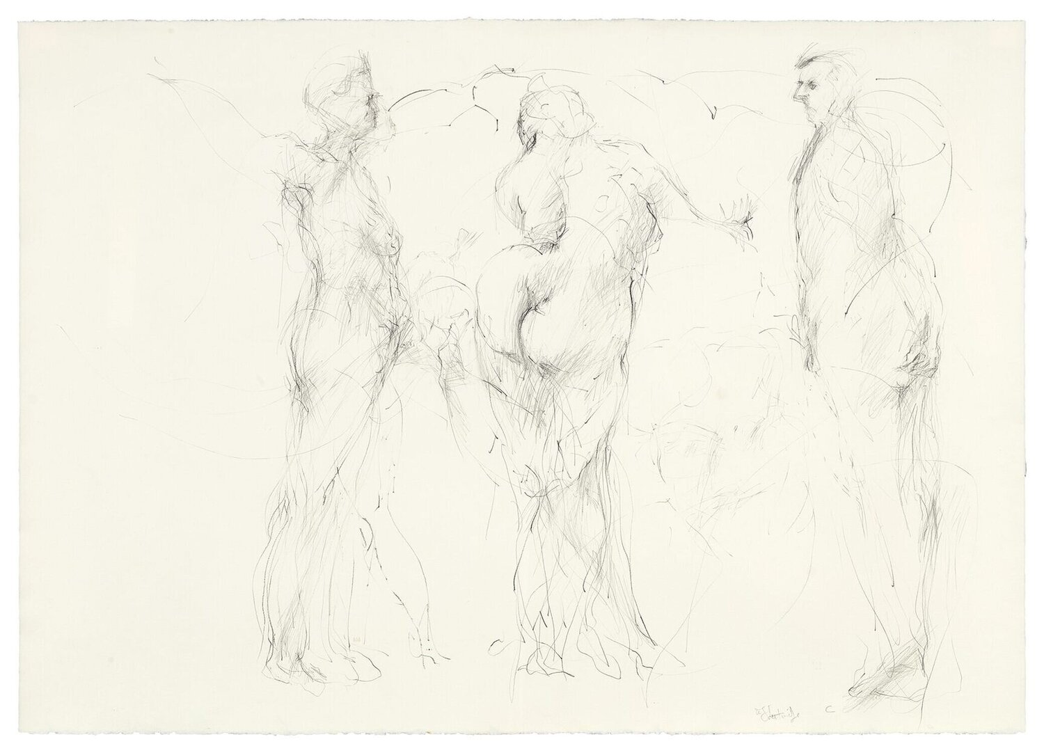 Untitled (Three figure studies) William Kentridge