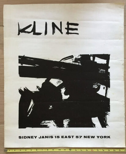 KLINE', Exhibition Invitation/Poster, Sidney Janis Gallery NYC by Franz Kline, Print for Sale on Singulart