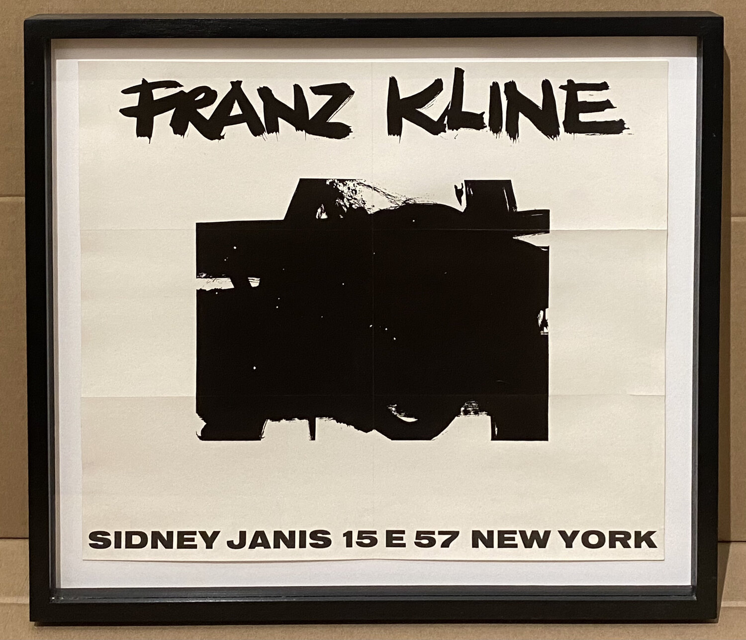 Franz Kline Sidney Janis Exhibition Announcement Franz Kline Druck zu verkaufen