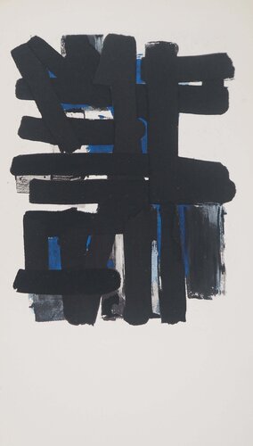 Gouache 11 1957, Lithographie et pochoir by Pierre Soulages, Print for Sale on Singulart