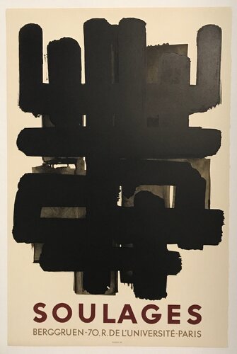 Berggruen (Lithograph No. 3) by Pierre Soulages, Print for Sale on Singulart