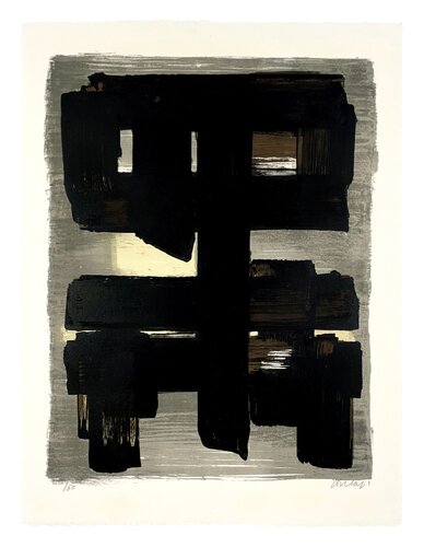Lithographie n° 1 van Pierre Soulages, Afdruk te koop op Singulart