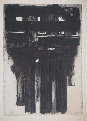 Eau Forte n°3, Gravure originale signée von Pierre Soulages, Druck kaufen auf Singulart