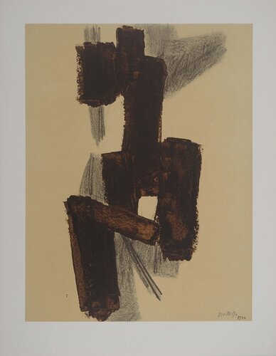 Peinture II 1950 by Pierre Soulages, Print for Sale on Singulart