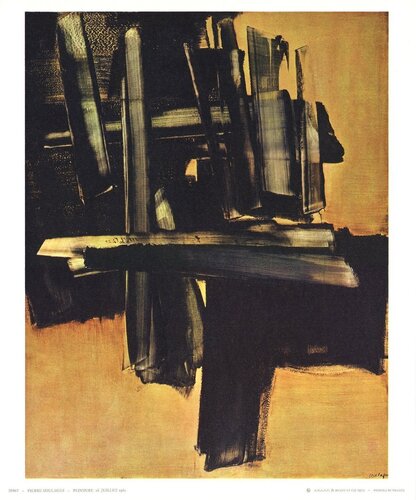 Peinture 16 Juillet (1961) van Pierre Soulages, Afdruk te koop op Singulart