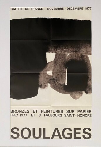 Bronzes et peintures sur papier : FIAC 77 van Pierre Soulages, Afdruk te koop op Singulart
