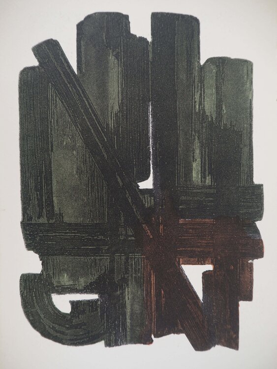 Eau Forte VIII Pierre Soulages