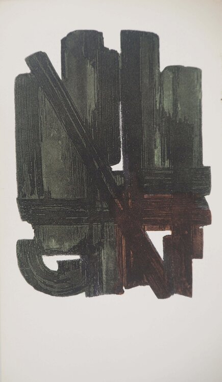 Eau Forte VIII Pierre Soulages