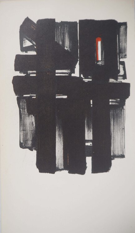 Lithographie 2 Pierre Soulages