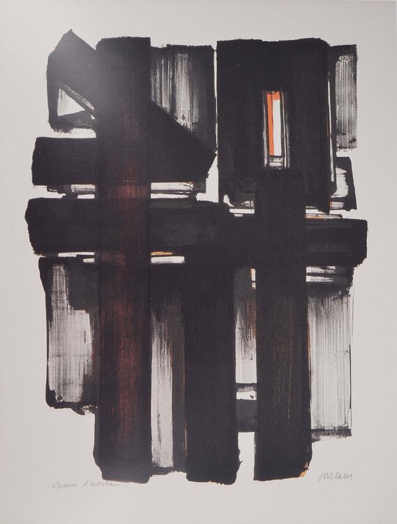 Lithographie 2 Pierre Soulages