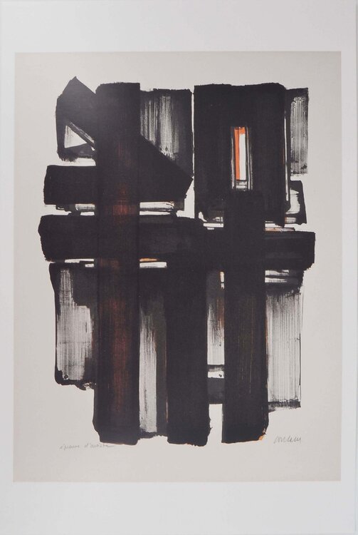 Lithographie 2 Pierre Soulages