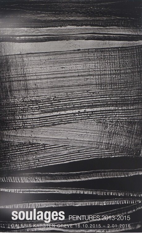 Outrenoir 28 juillet 2015, Affiche originale Pierre Soulages
