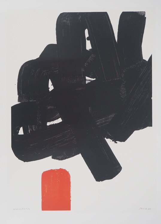 Lithographie 24b Pierre Soulages