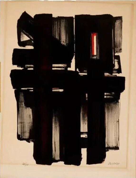 Lithographie No. 2 Pierre Soulages