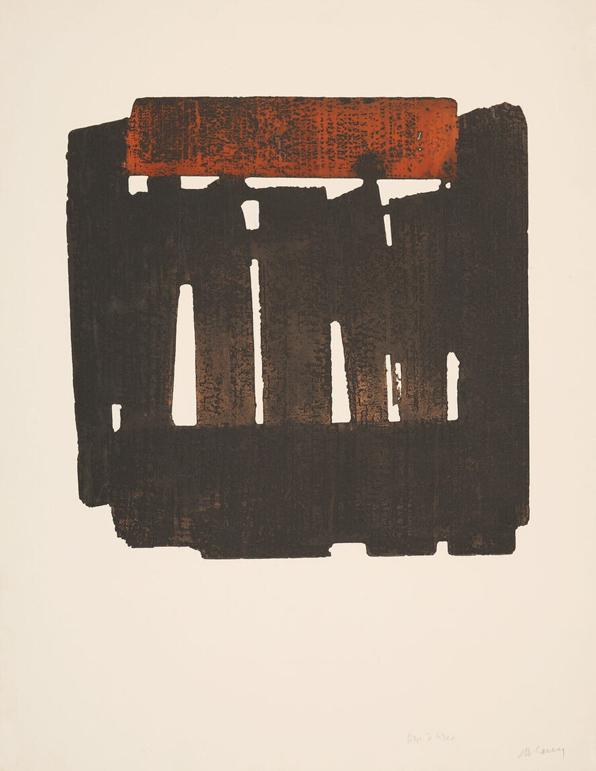 Eau-forte XXXVI Pierre Soulages Stampa in vendita