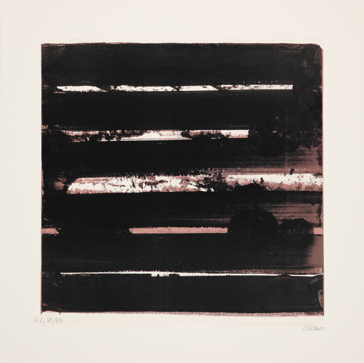 Sérigraphie No. 30 Pierre Soulages Stampa in vendita