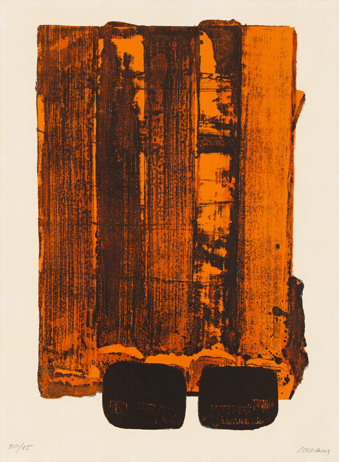 Lithographie No. 34 Pierre Soulages Afdruk te koop