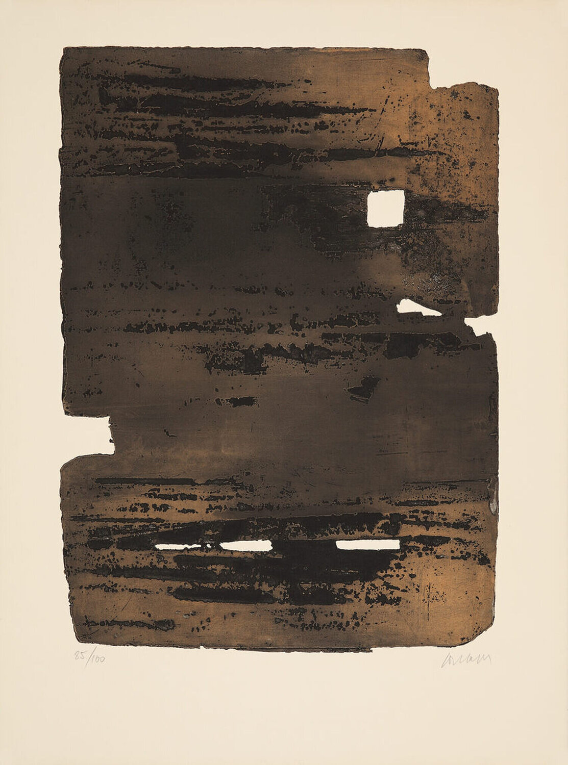 Eau-forte XV Pierre Soulages Afdruk te koop