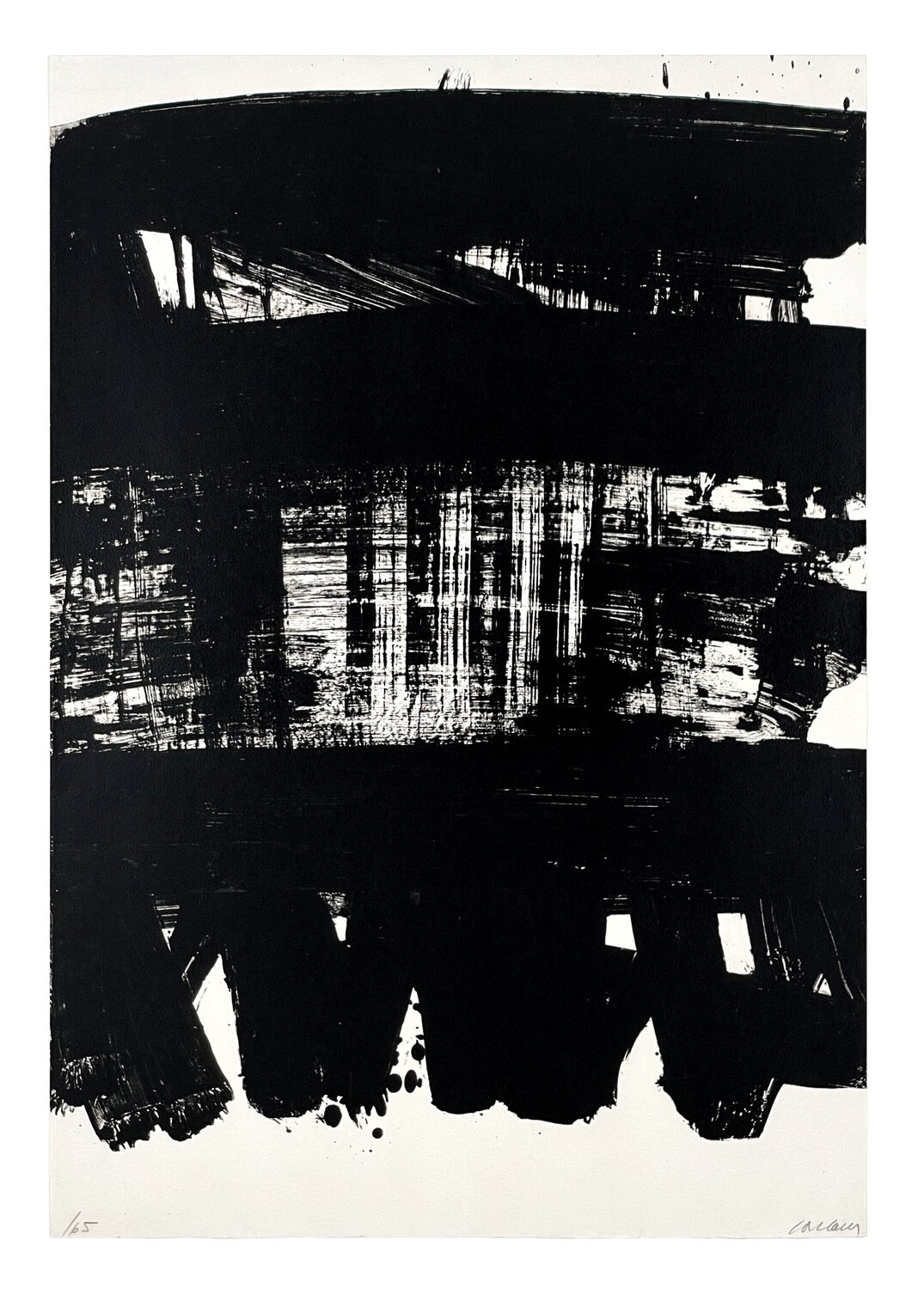 Lithographie n° 21 Pierre Soulages Stampa in vendita