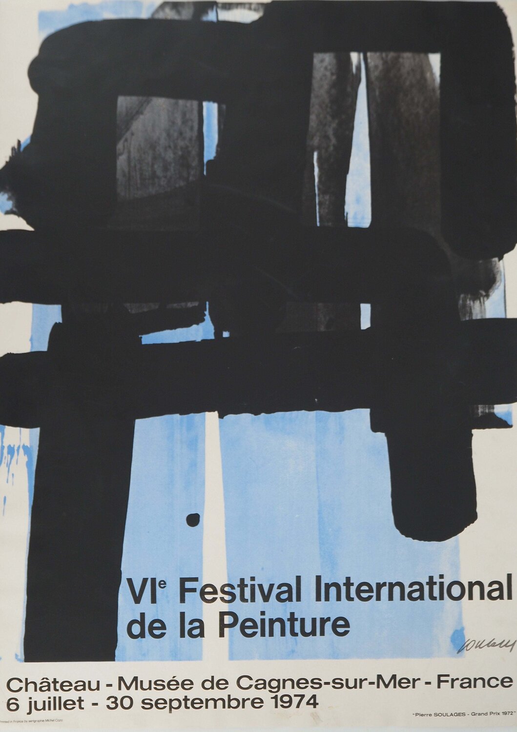 silk_screen_printing n°2 Pierre Soulages Print for sale