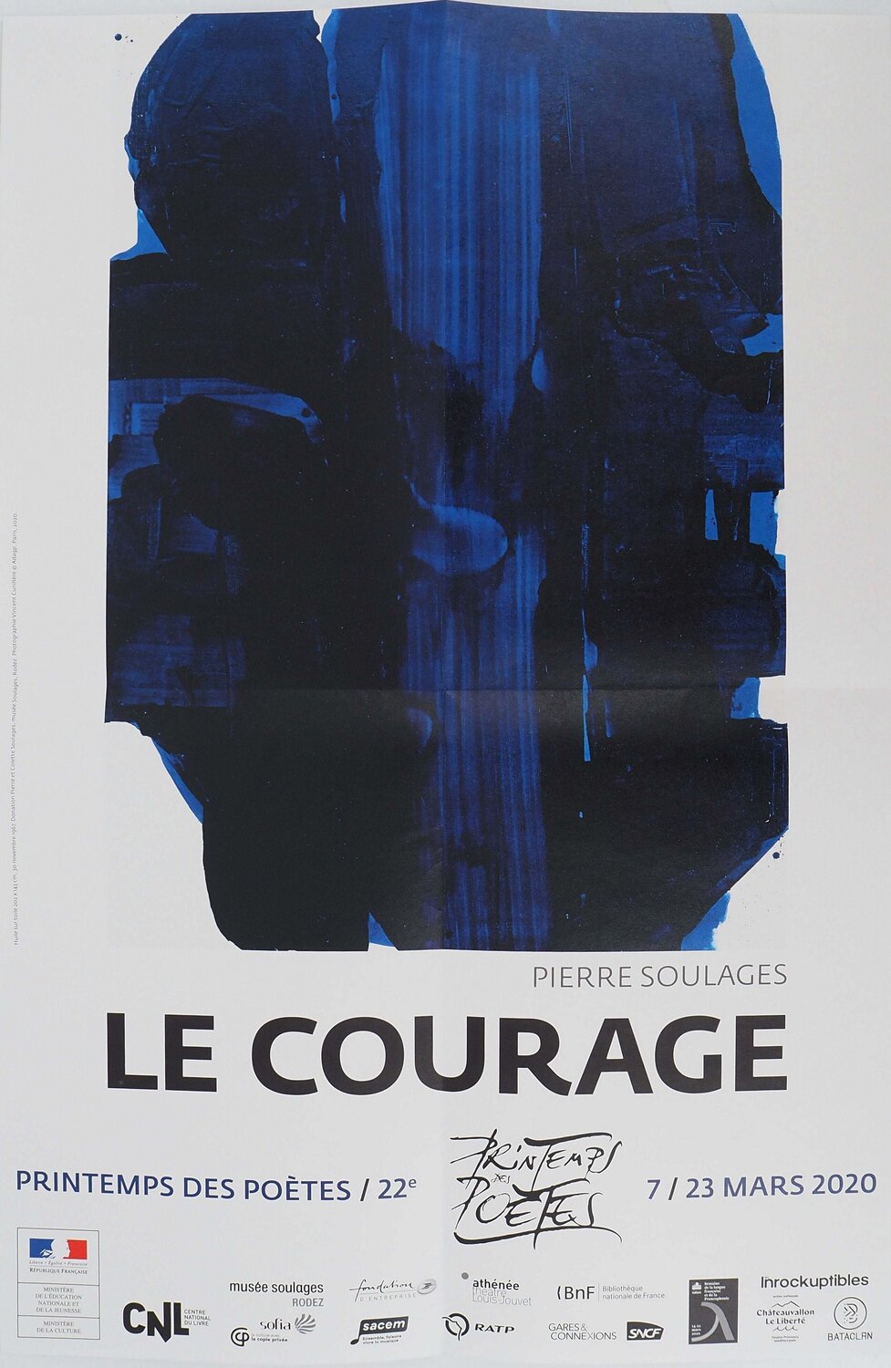 Peinture 30 novembre 1967, Affiche originale Pierre Soulages Print for sale
