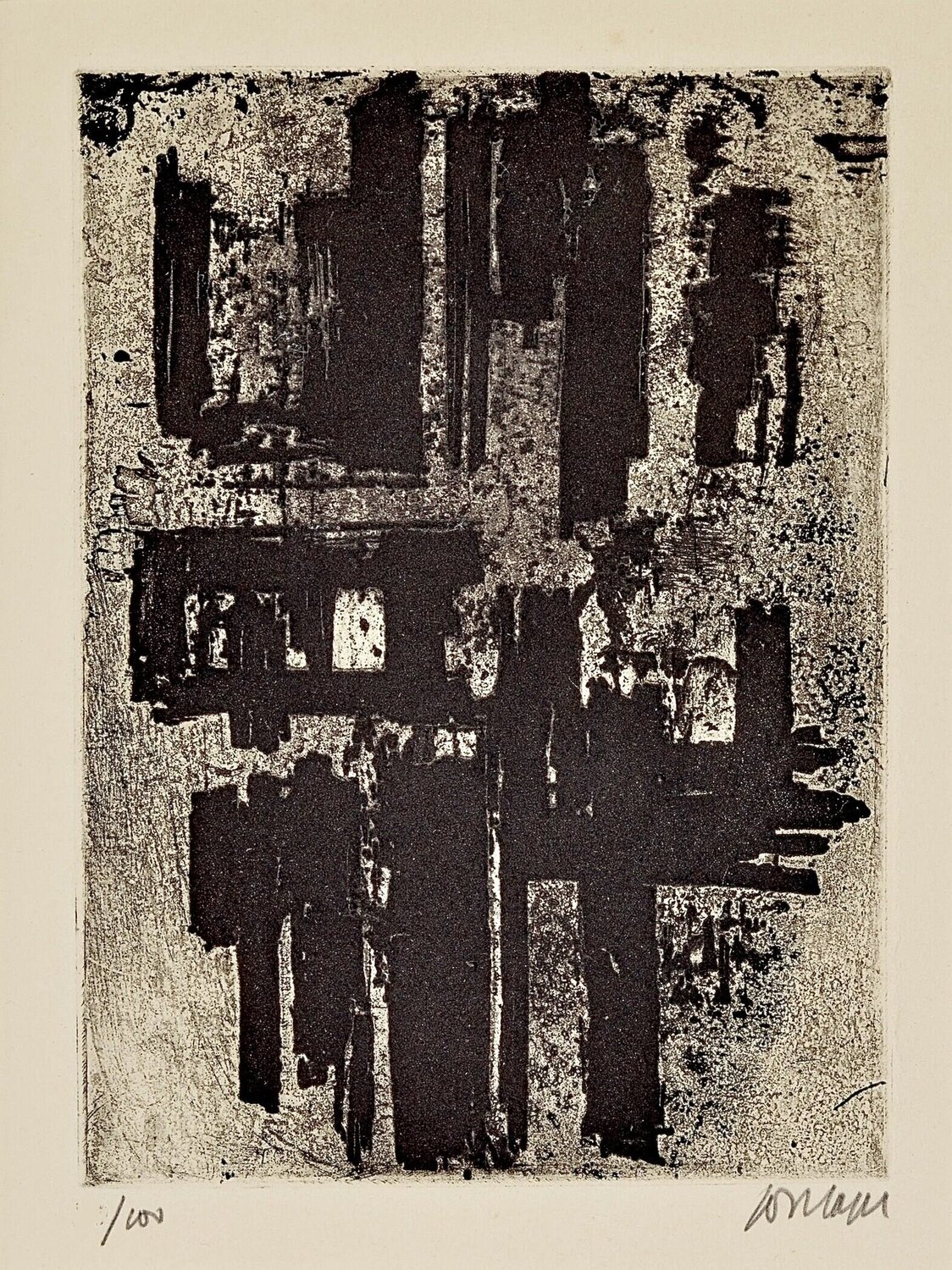 Eau-Forte IV Pierre Soulages Print for sale