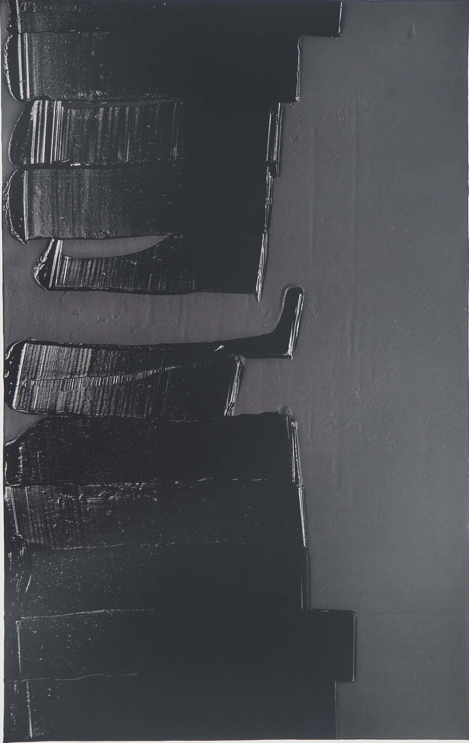 Gouache sur papie Pierre Soulages Stampa in vendita