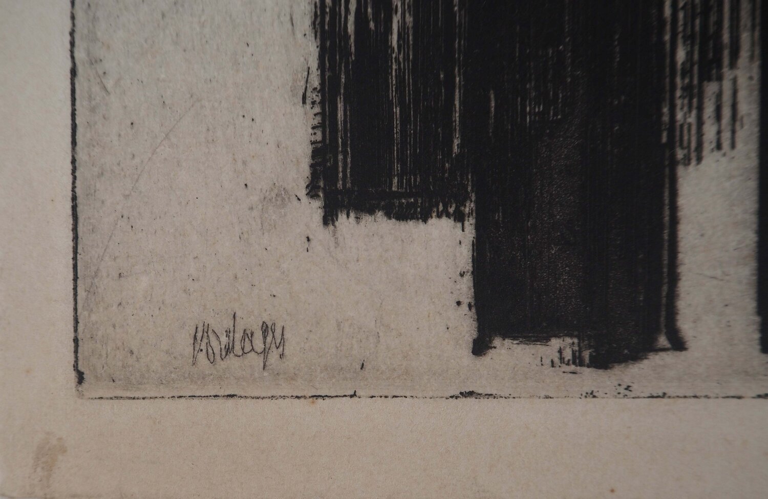 Eau-Forte n°3 Pierre Soulages Druck zu verkaufen