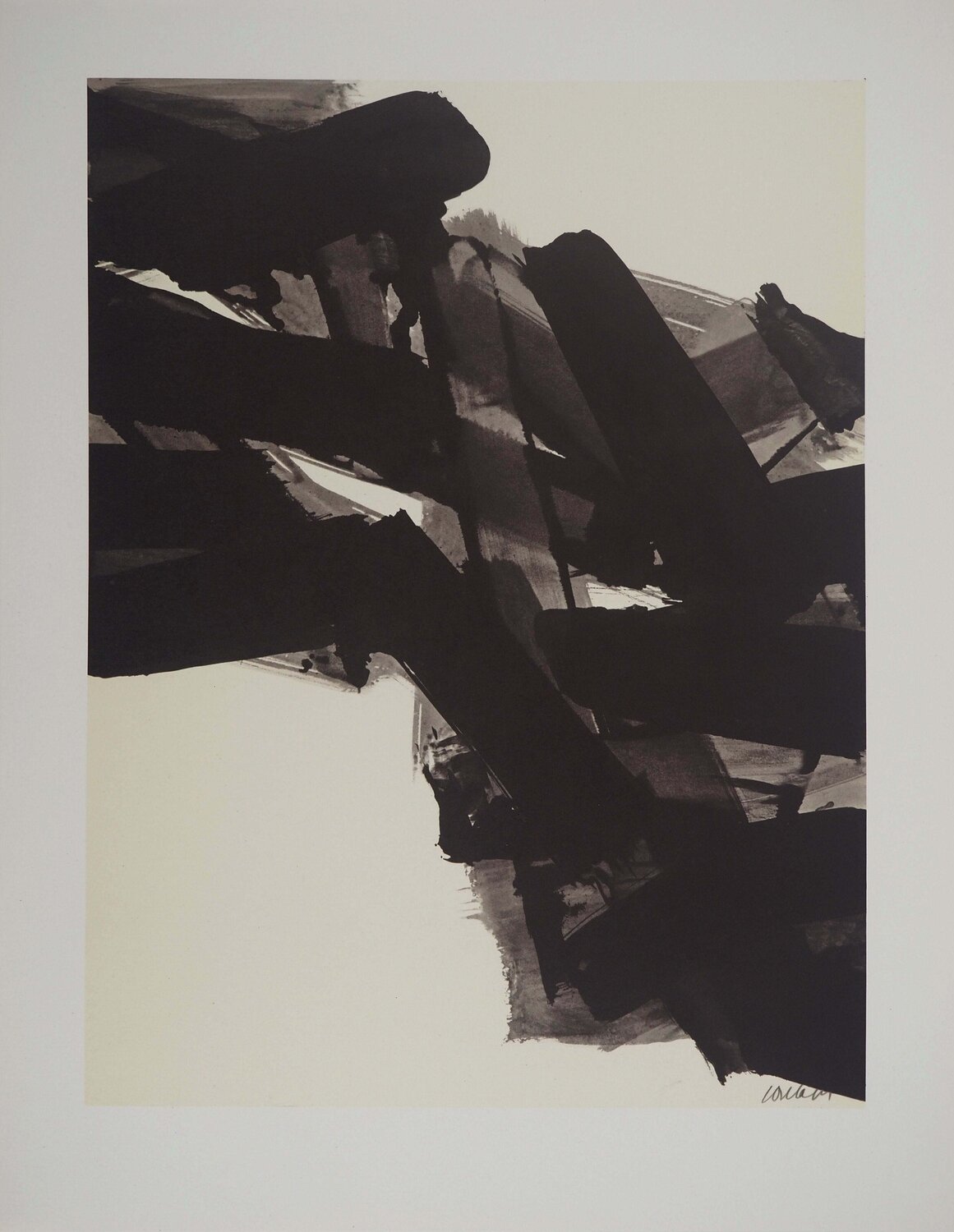 Peinture 1961 Pierre Soulages Afdruk te koop