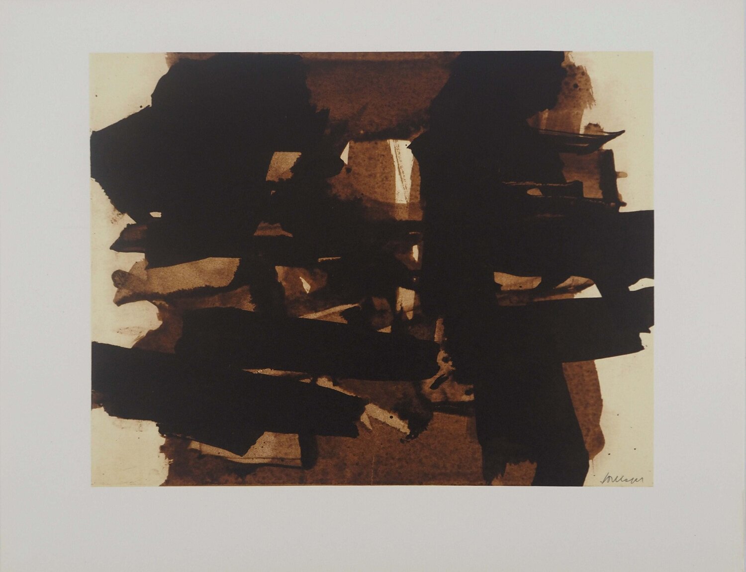 Peinture II 1960 Pierre Soulages Impresión en venta