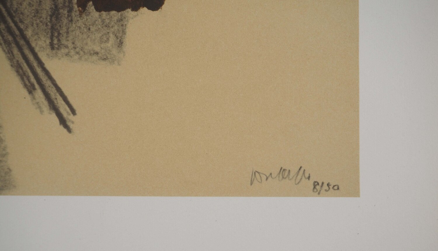 Peinture II 1950 Pierre Soulages Stampa in vendita