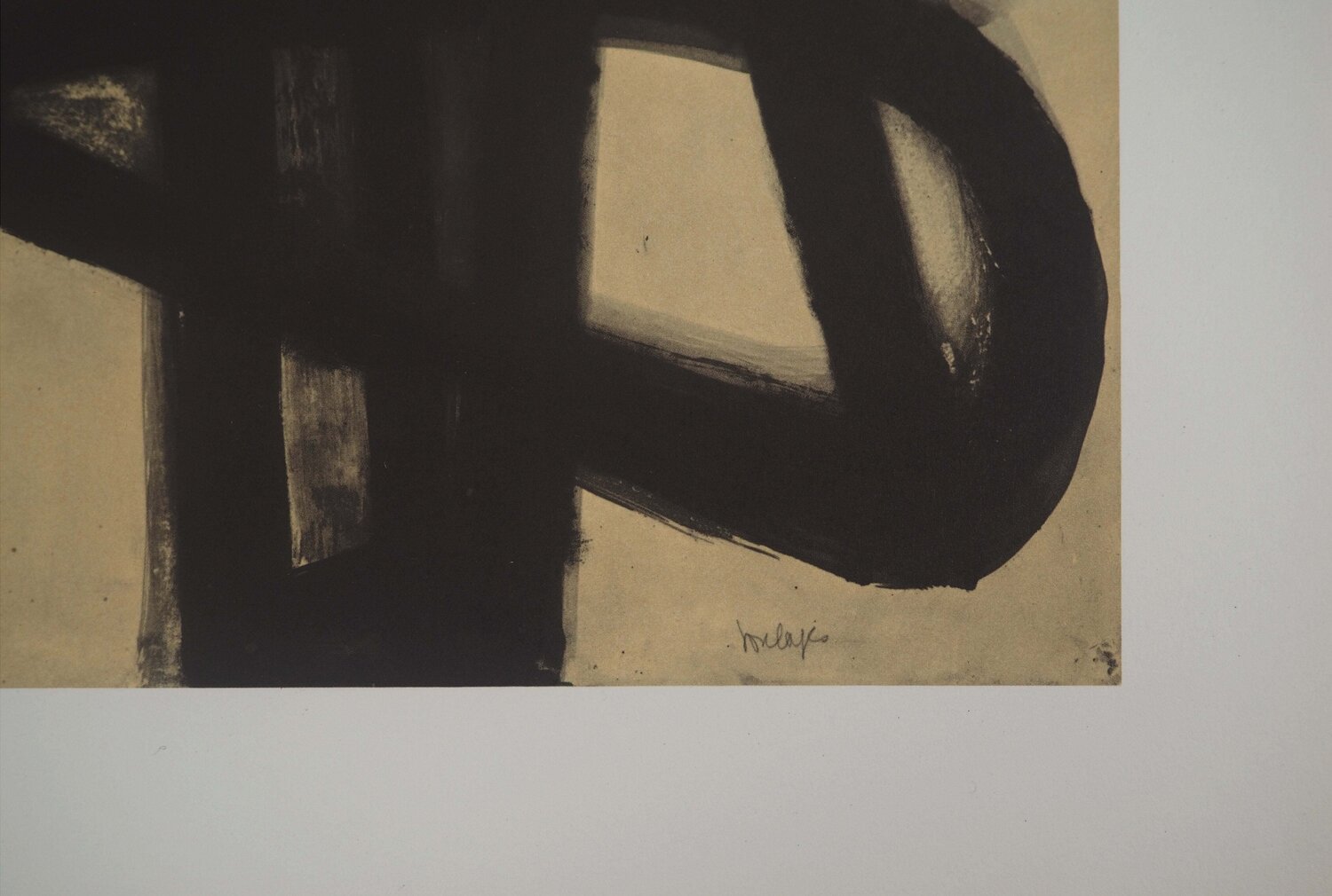 Peinture II 1947 Pierre Soulages Stampa in vendita