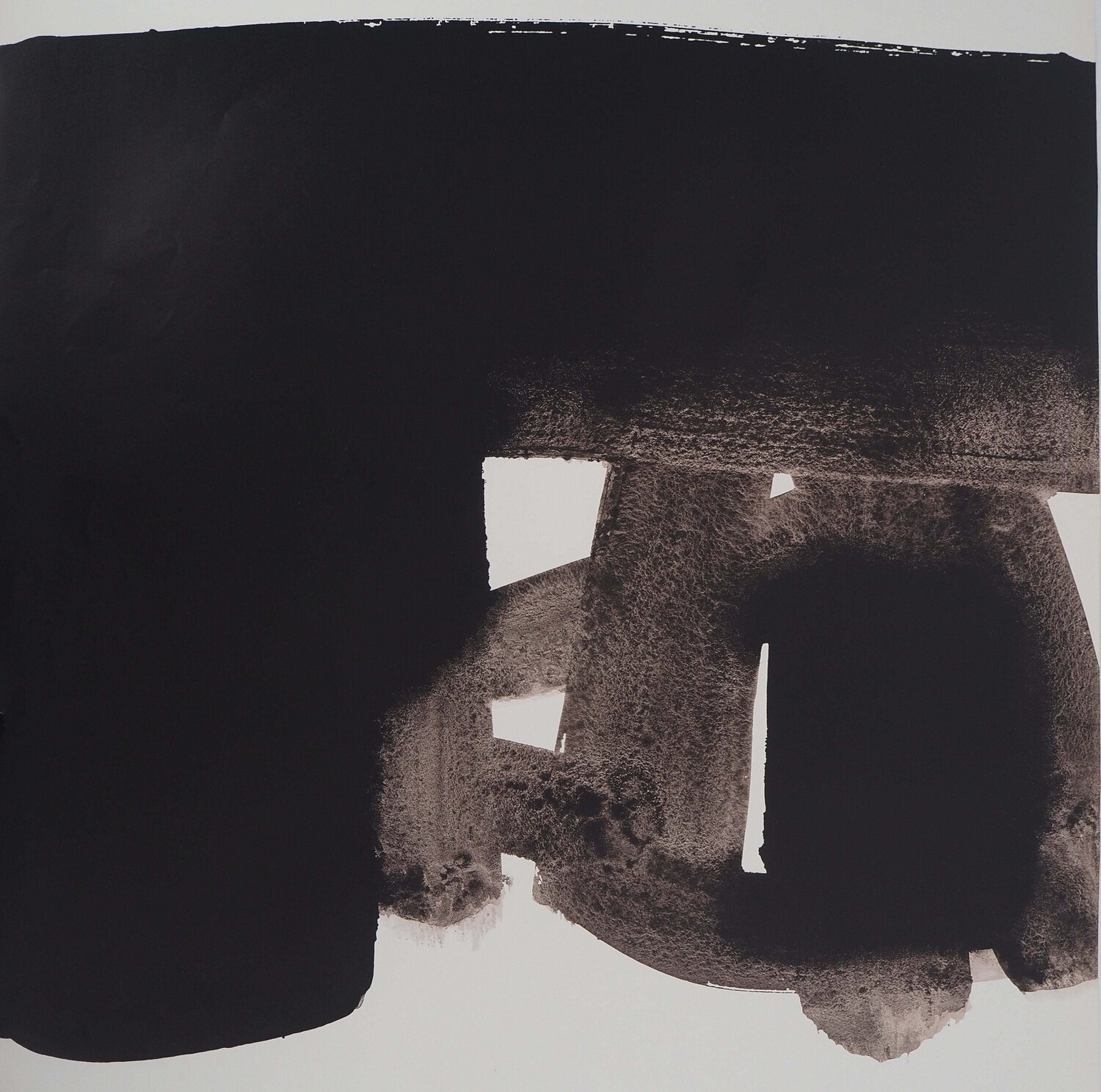 Bronzes et peintures : FIAC 77 Pierre Soulages Druck zu verkaufen