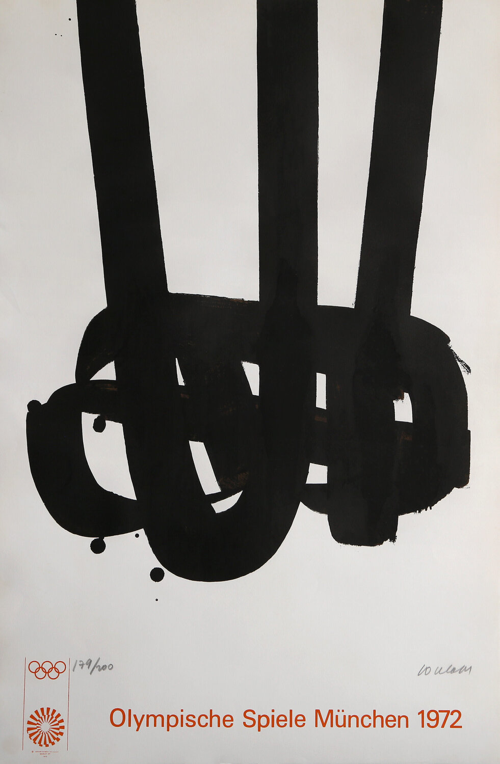 Olympische Spiele Muenchen 1972 Pierre Soulages Stampa in vendita